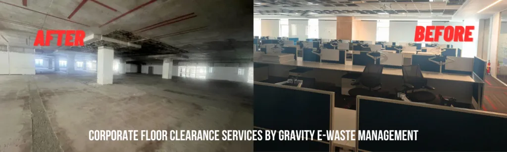 Professional office dismantling services in Perungudi inside a major OMR tech corridor park setup.